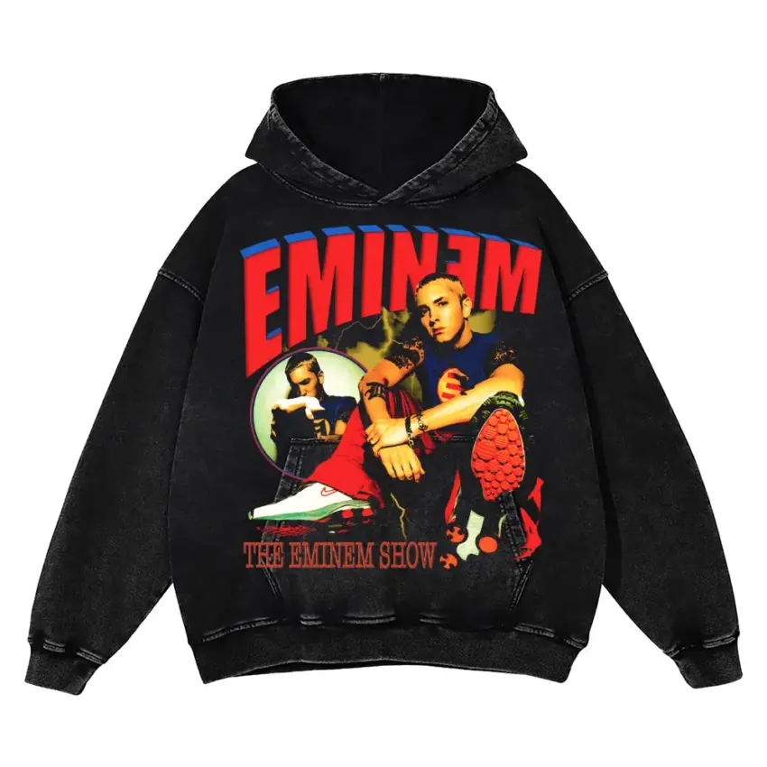 The Eminem Show Aicd Wash Oversized Hoodie