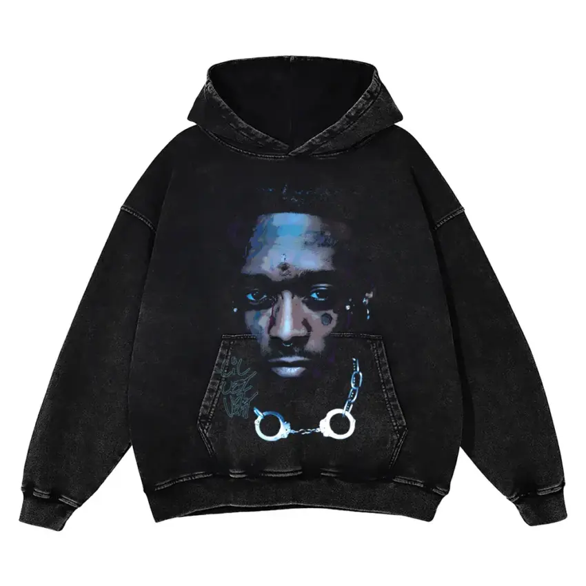The Pink Tape Aicd Wash Oversized Hoodie