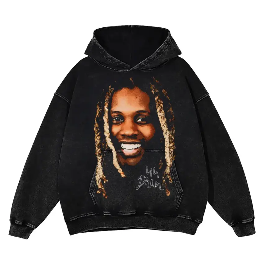 The Voice Of The Streets Aicd Wash Oversized Hoodie