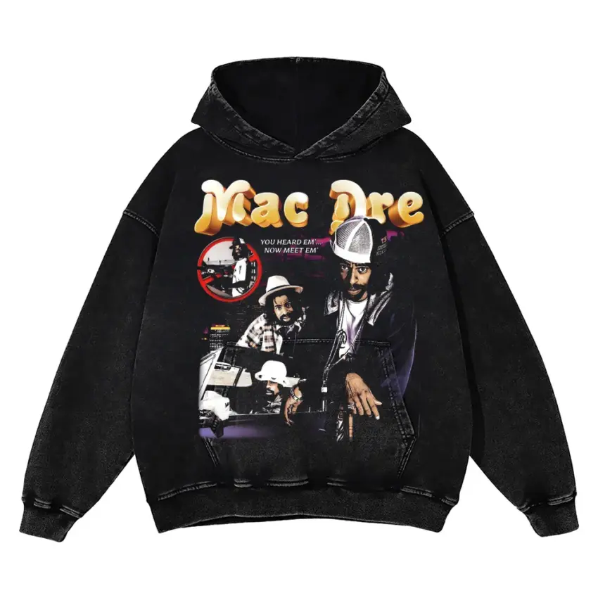 Vallejo Legend Aicd Wash Oversized Hoodie