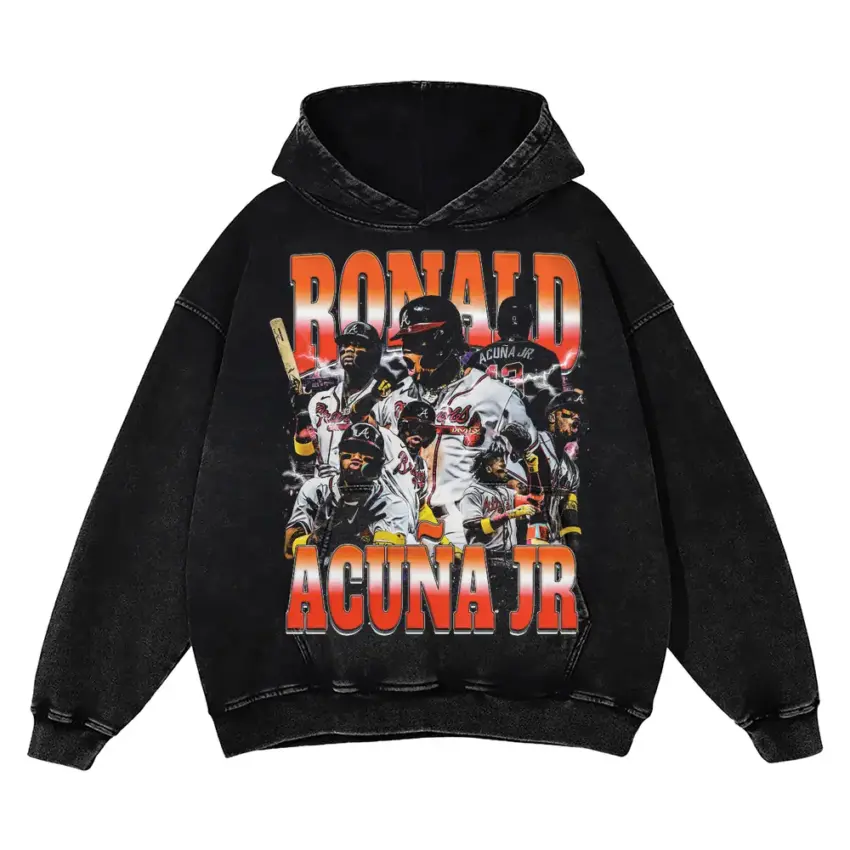 Acuña Atlanta Dynamo Aicd Wash Oversized Hoodie