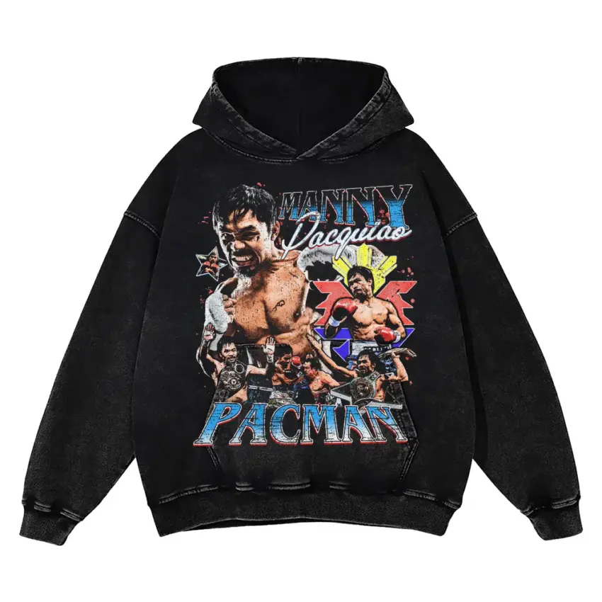 Pacman The Destroyer Aicd Wash Oversized Hoodie