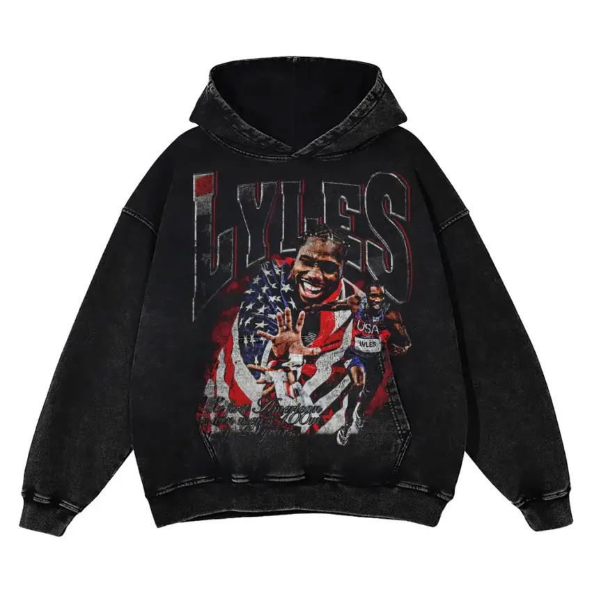 Lyles Legacy Aicd Wash Oversized Hoodie
