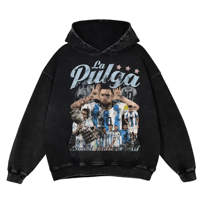 La Pulga'S Ultimate Prize Aicd Wash Oversized Hoodie