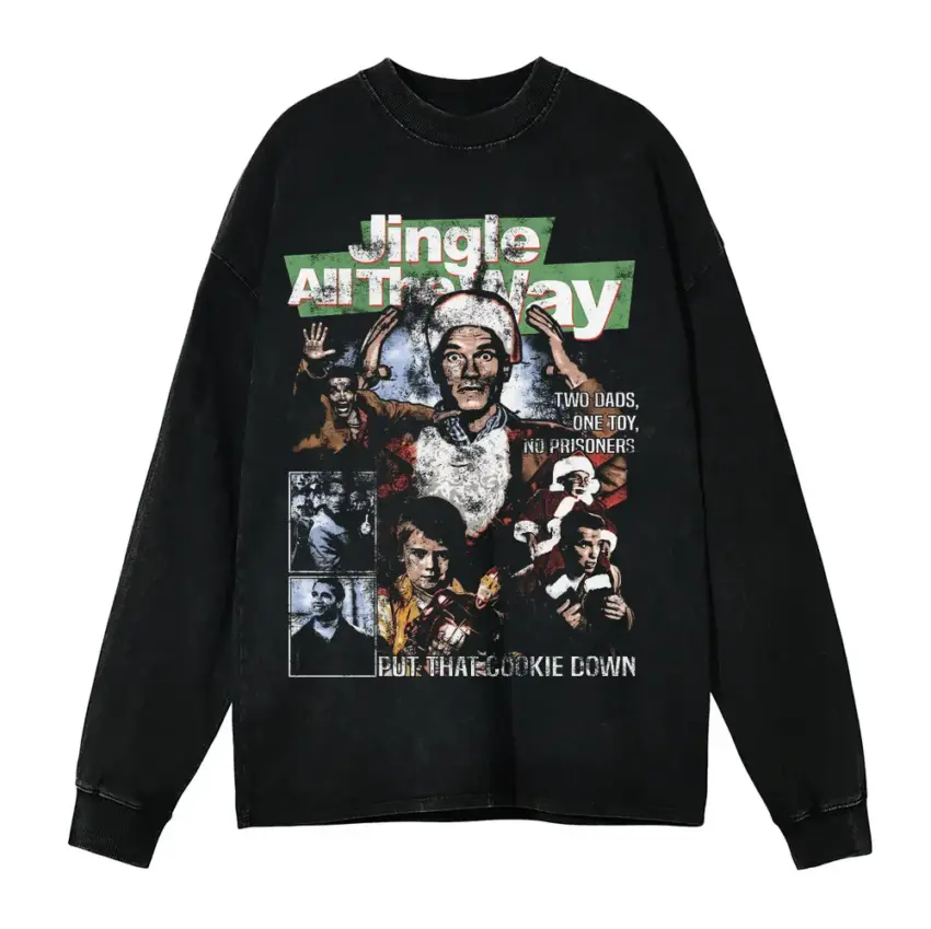 The Quest For Turboman Aicd Wash Oversized Long Sleeve Shirt