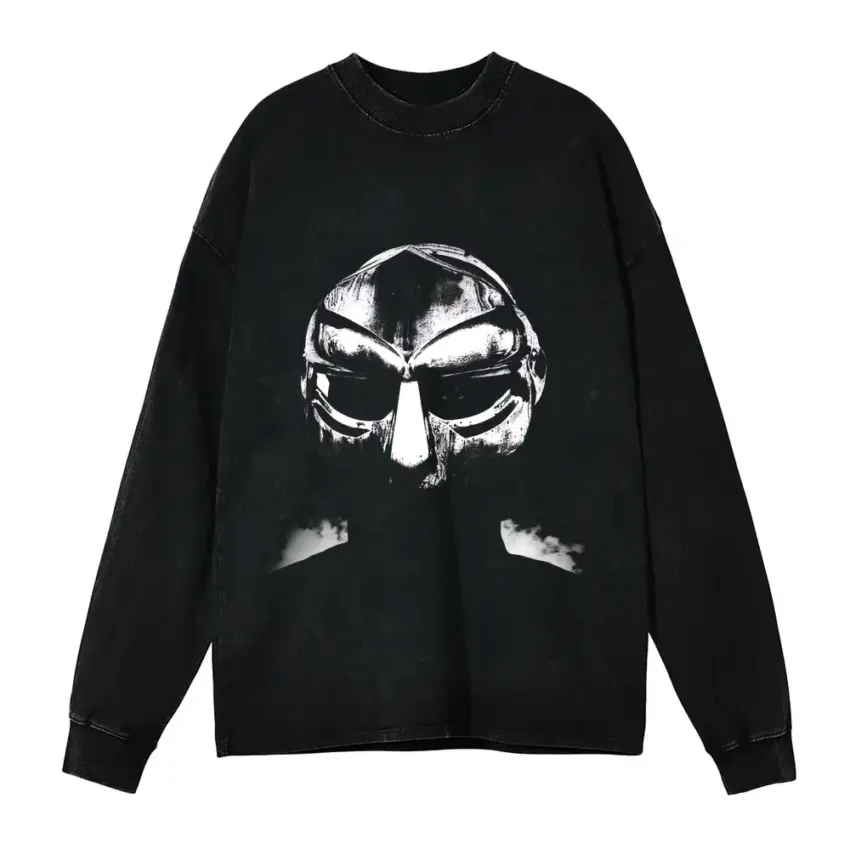 All Caps When You Spell The Man Name Aicd Wash Oversized Long Sleeve Shirt