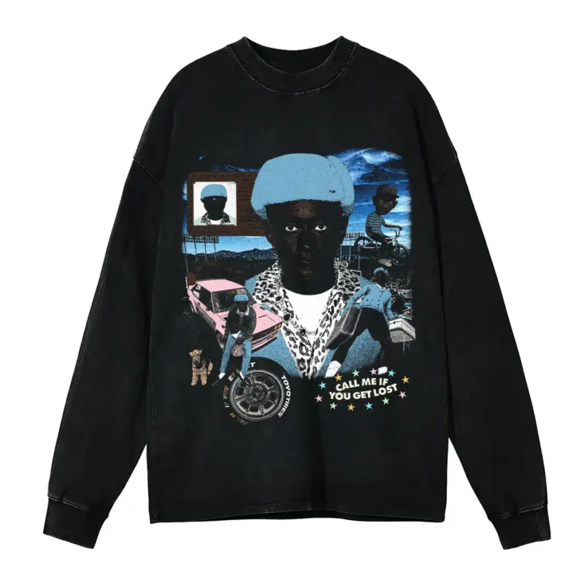 Eternal Atake Aicd Wash Oversized Long Sleeve Shirt
