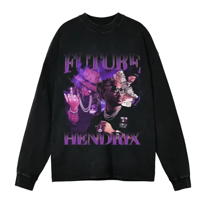 Future Hndrxx Voodoo Aicd Wash Oversized Long Sleeve Shirt