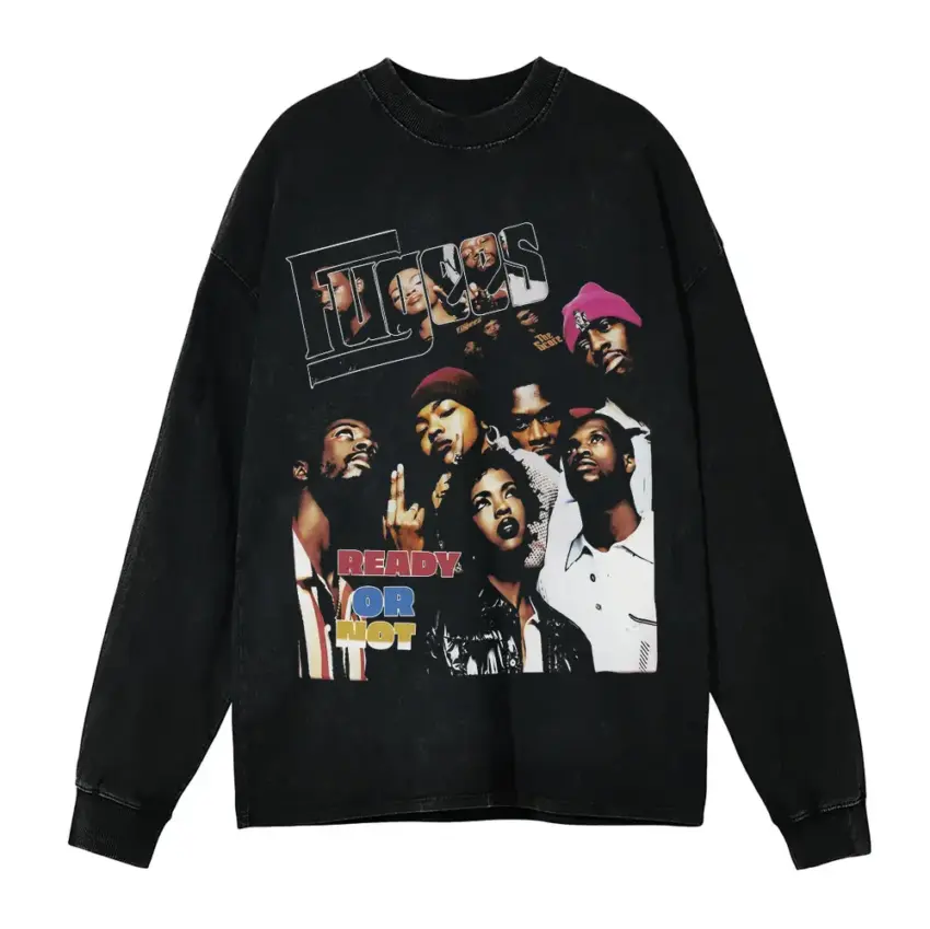 G Unit Beg For Mercy Aicd Wash Oversized Long Sleeve Shirt