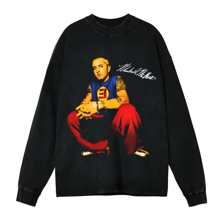 Most Dope Forever Aicd Wash Oversized Long Sleeve Shirt