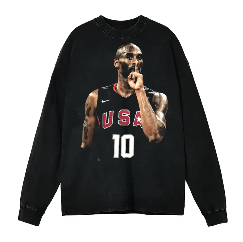 Redeem Team Kobe Aicd Wash Oversized Long Sleeve Shirt