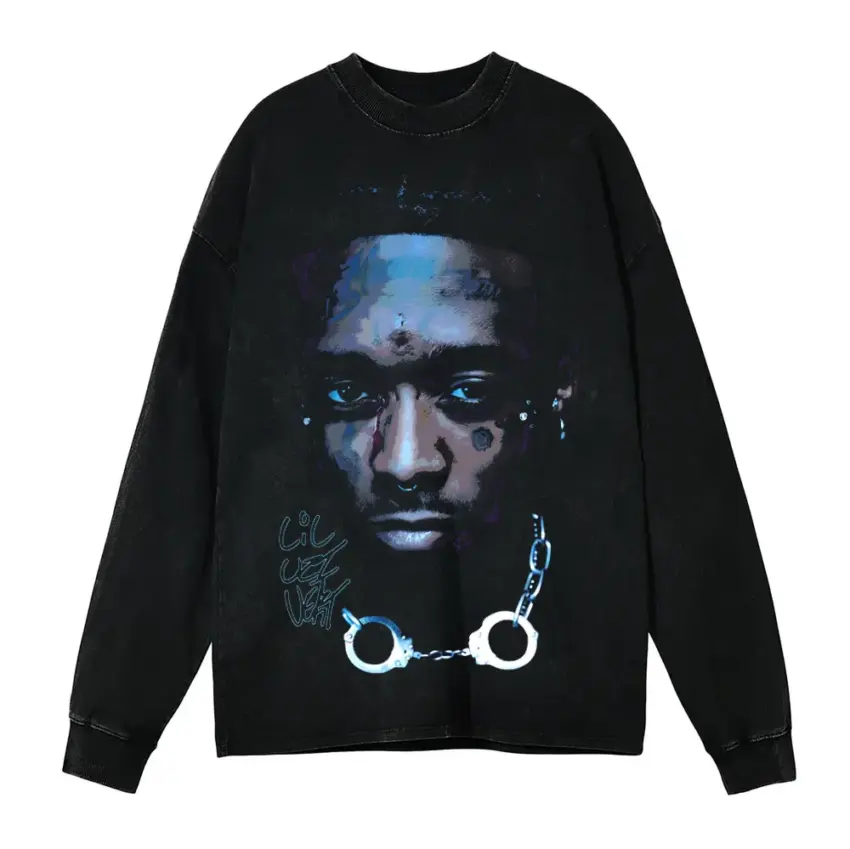The Pink Tape Aicd Wash Oversized Long Sleeve Shirt