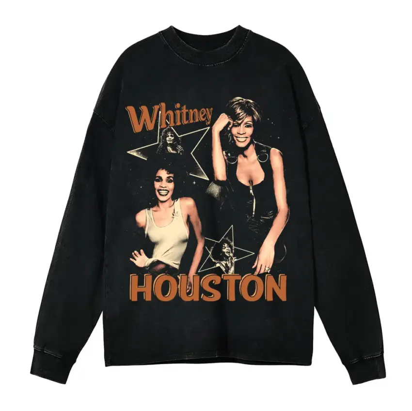 The Voice Aicd Wash Oversized Long Sleeve Shirt
