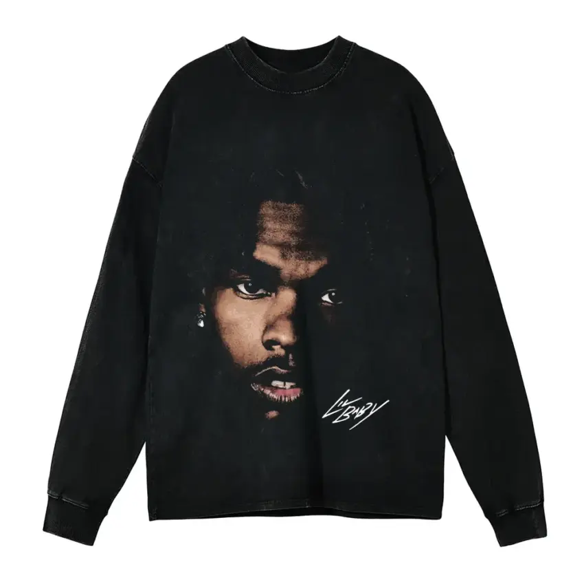 Voice Of The Heroes Aicd Wash Oversized Long Sleeve Shirt