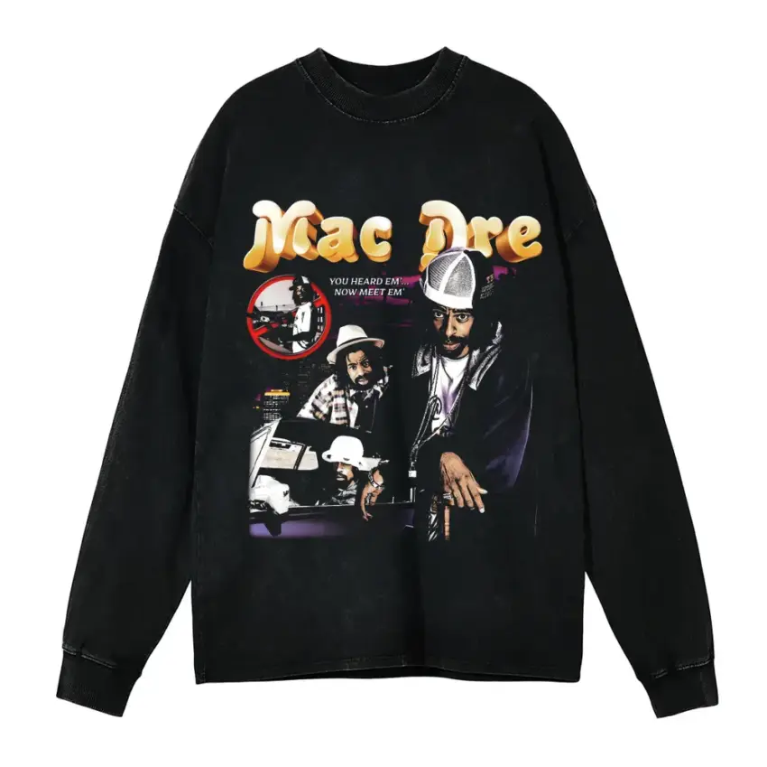 Vallejo Legend Aicd Wash Oversized Long Sleeve Shirt