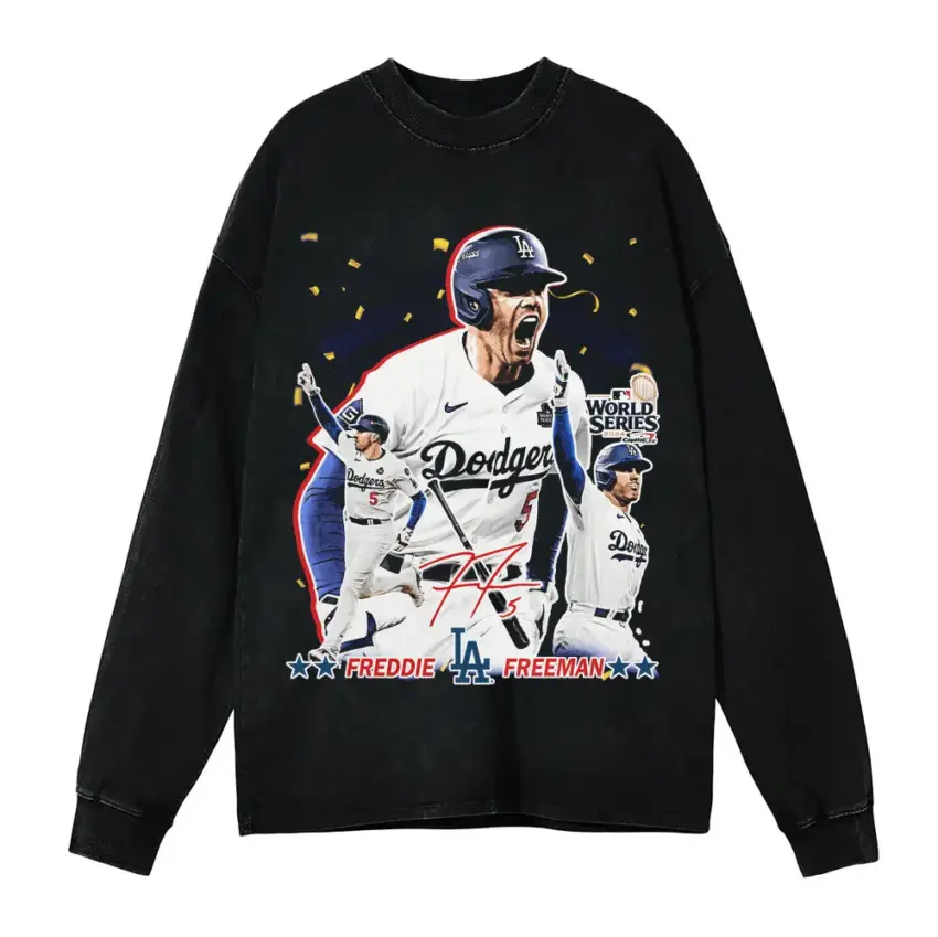 Walker Buehler LA Ace Aicd Wash Oversized Long Sleeve Shirt