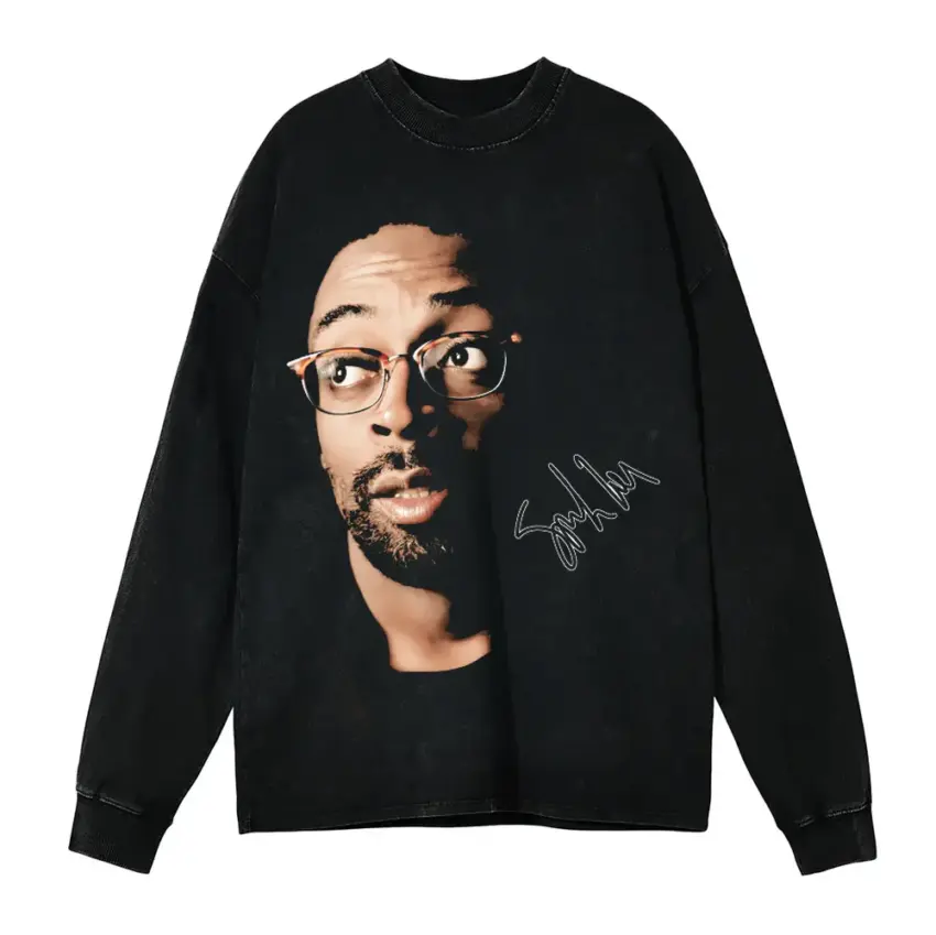 A Spike Lee Joint Aicd Wash Oversized Long Sleeve Shirt