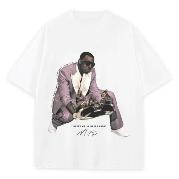 Retro Black x Kanye West 'Pink Suit' Heavyweight Tee - White