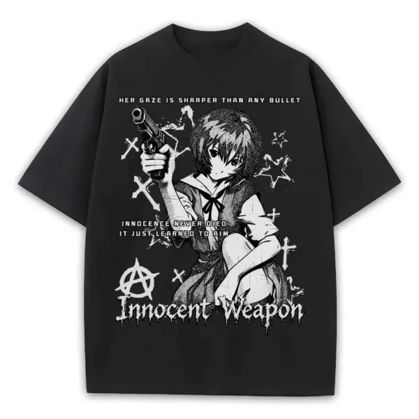 Retro Black x Innocent Weapon Heavyweight Tee - Black