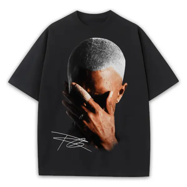 Retro Black x Frank Ocean 'Hands On Face' Heavyweight Tee - Black