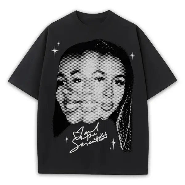 Retro Black x Mariah The Scientist 'Glitch Effect' Heavyweight Tee - Black