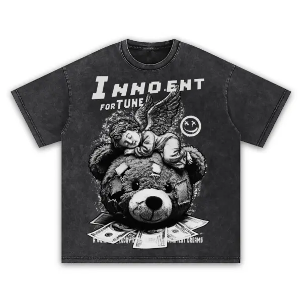 Retro Black x Innocent Fortune Vintage Acid Wash Tee