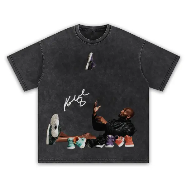 Retro Black x Kobe Bryant 'Sneakers' Vintage Acid Wash Tee