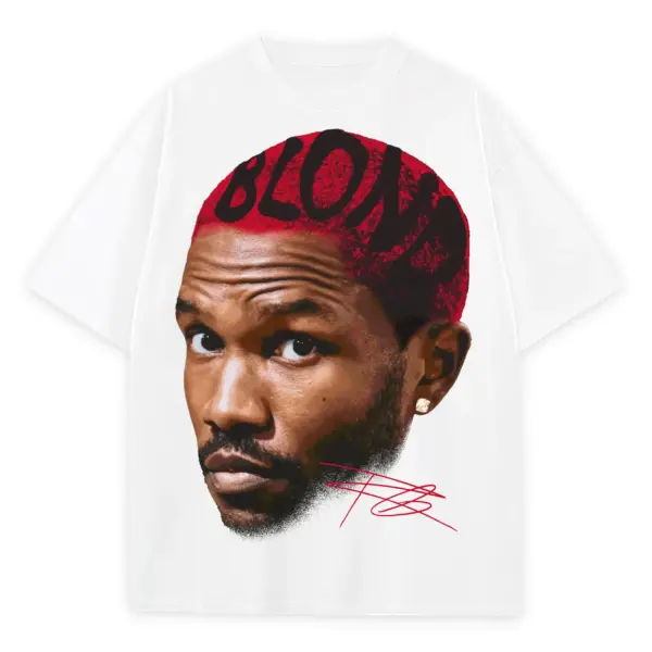 Retro Red x Frank Ocean 'Blond Hair' Heavyweight Tee - White