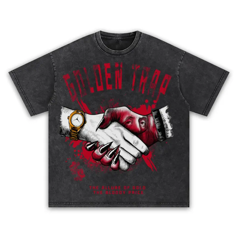 Retro Red x Golden Trap Vintage Acid Wash Tee