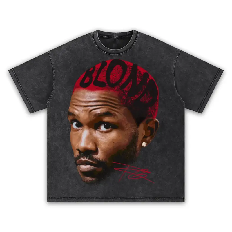 Retro Red x Frank Ocean 'Blond Hair' Vintage Acid Wash Tee