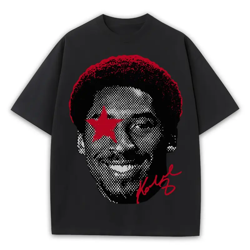 Retro Red x Kobe Bryant 'Afro Dot' Heavyweight Tee - Black