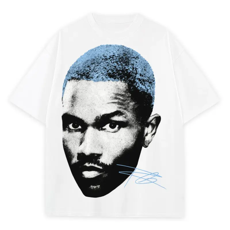 University Blue x Frank Ocean 'Black And White' Heavyweight Tee - White