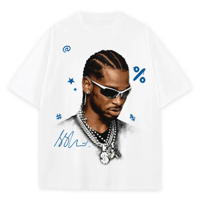 Retro Royal x Shai Gilgeous Alexander 'Sunglasses' Heavyweight Tee - White