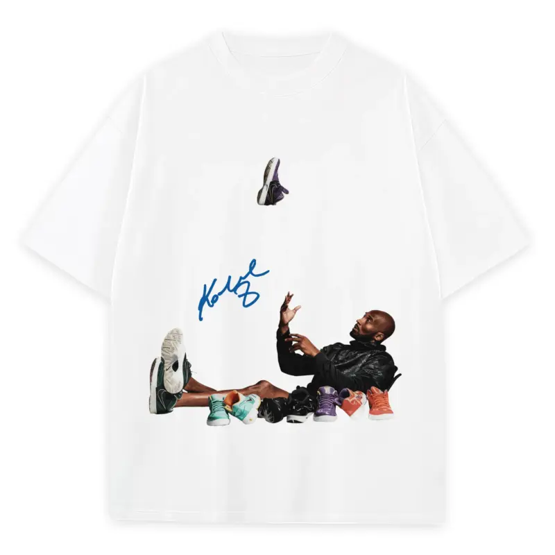 Retro Royal x Kobe Bryant 'Sneakers' Heavyweight Tee - White
