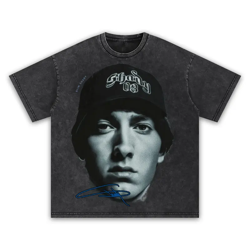 Retro Royal x Eminem 'Portrait' Vintage Acid Wash Tee