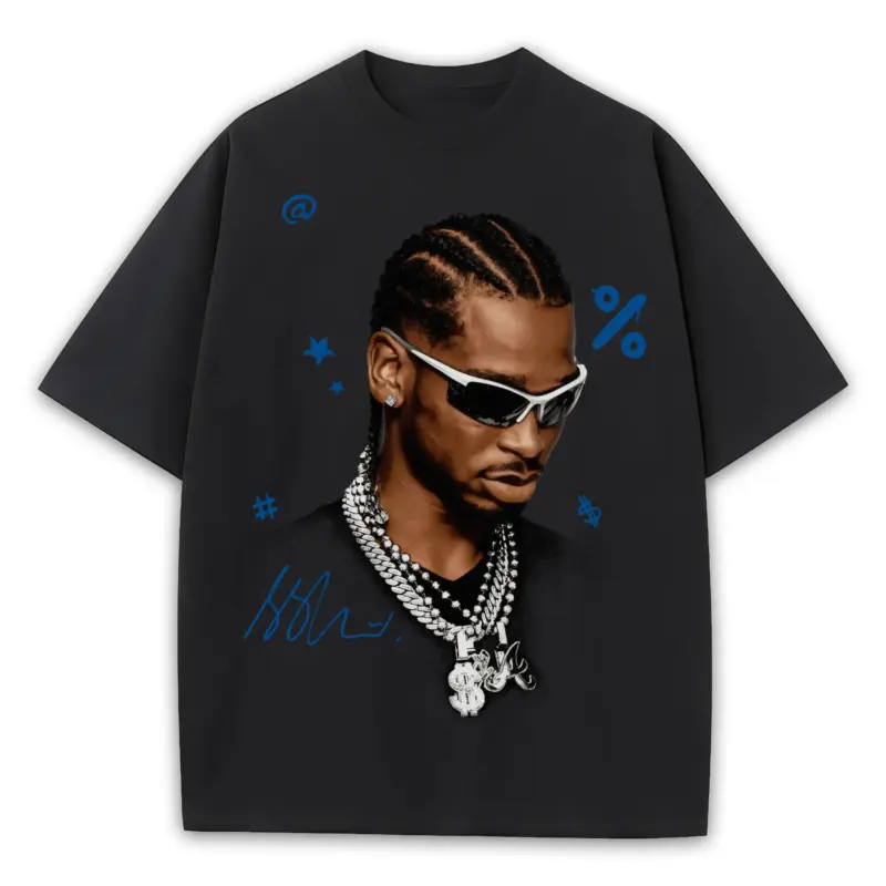 Retro Royal x Shai Gilgeous Alexander 'Sunglasses' Heavyweight Tee - Black