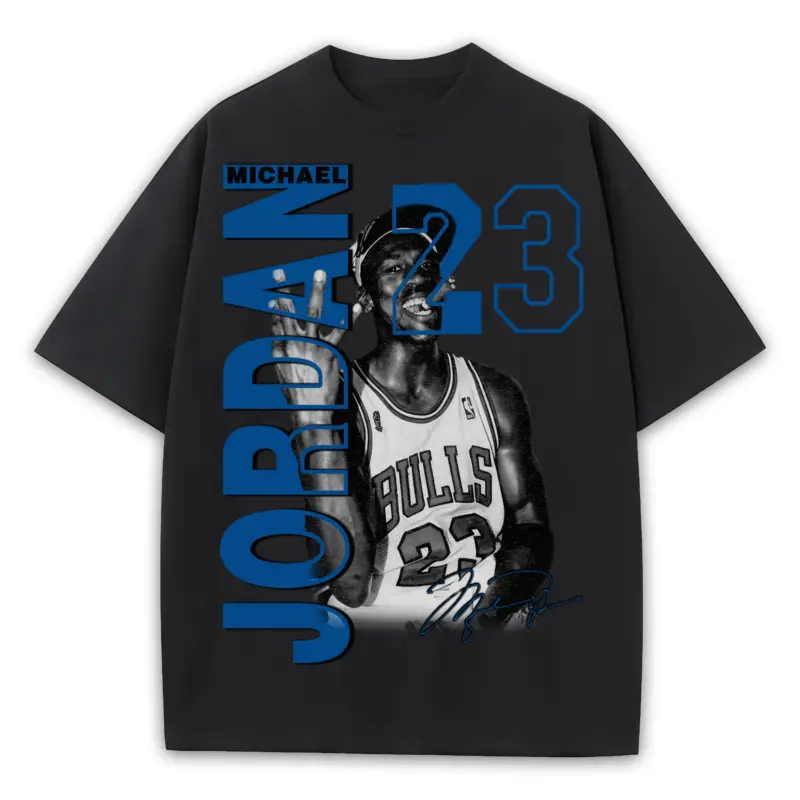 Retro Royal x Michael Jordan 'Trophy Cigar' Heavyweight Tee - Black