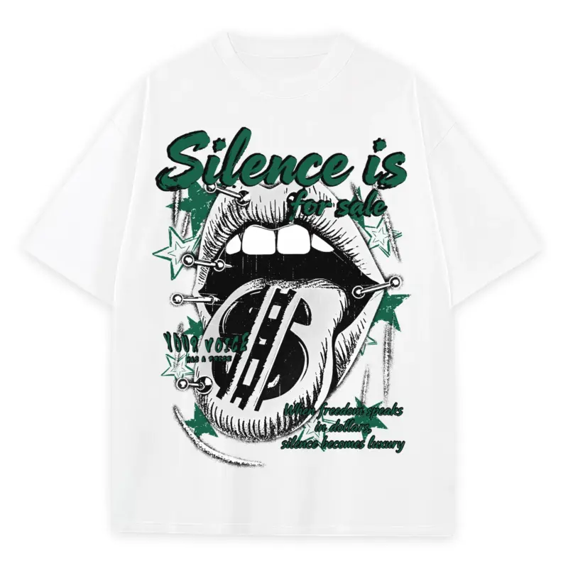 Pine Green x Silence is for sale Heavyweight Tee - White