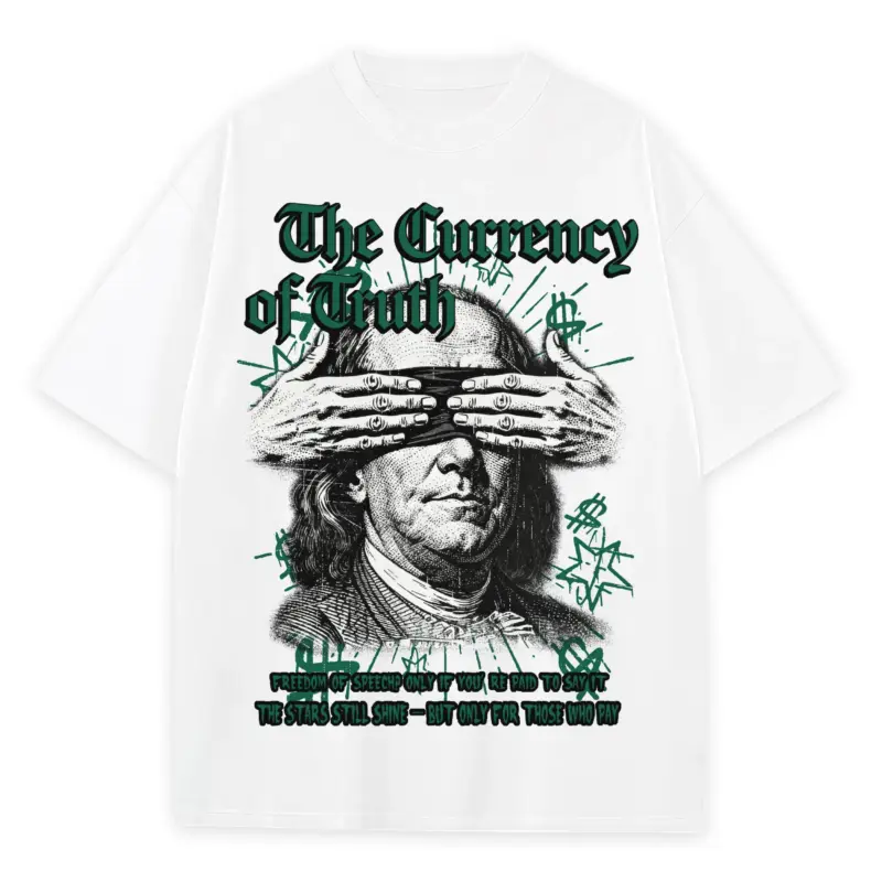 Pine Green x The Currency of Truth Heavyweight Tee - White