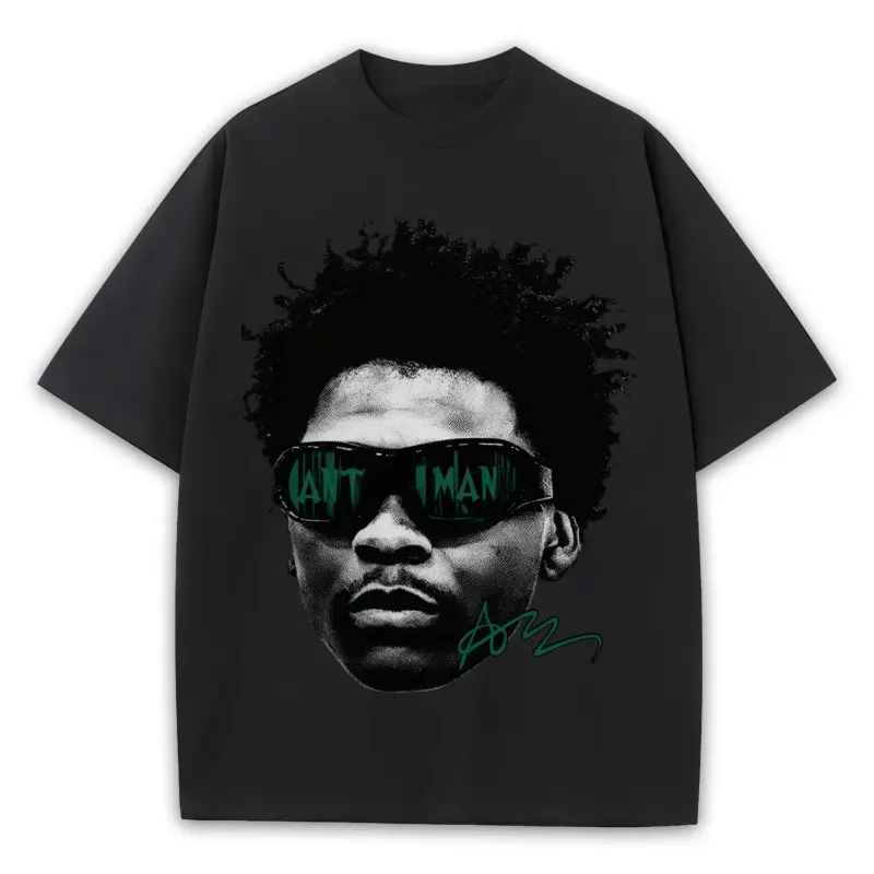 Pine Green x Anthony Edwards 'Ant Man' Heavyweight Tee - Black