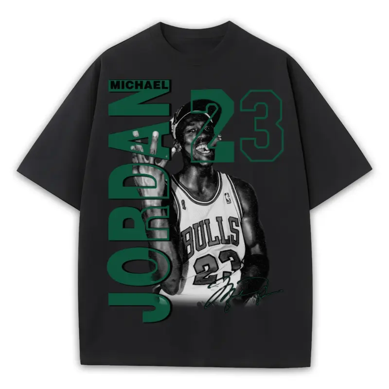 Pine Green x Michael Jordan 'Trophy Cigar' Heavyweight Tee - Black