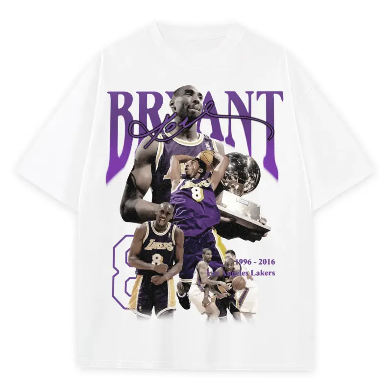 Retro Purple x Kobe Bryant 'Mamba Tribute' Heavyweight Tee - White