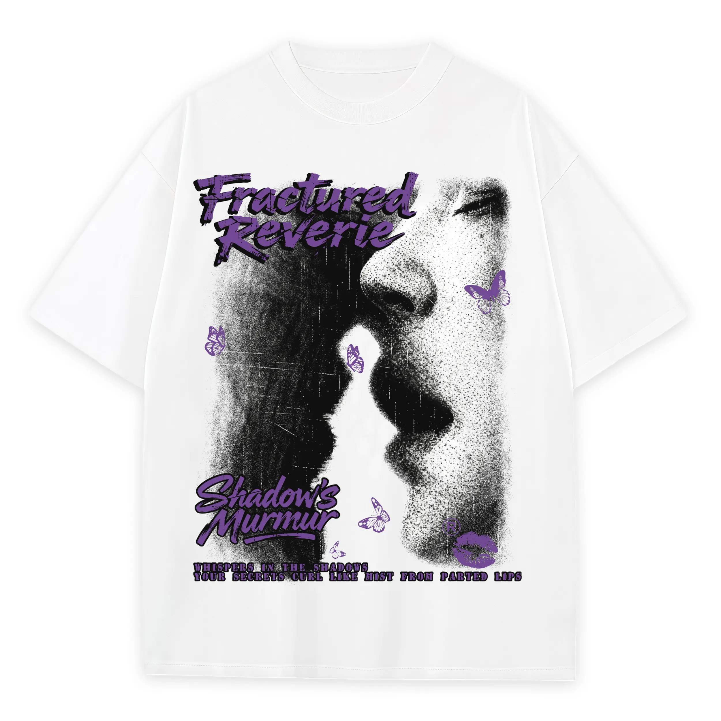 Retro Purple x Fractured Reverie Heavyweight Tee - White