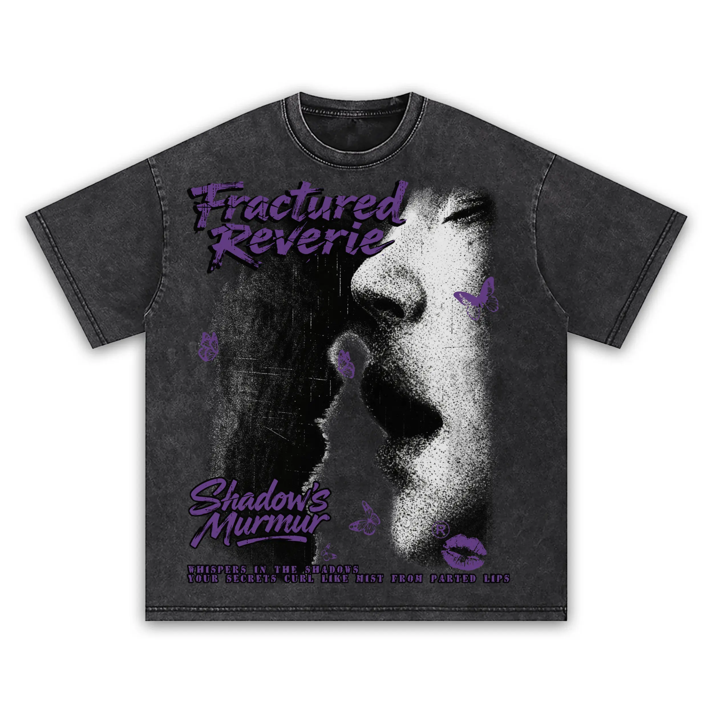 Retro Purple x Fractured Reverie Vintage Acid Wash Tee