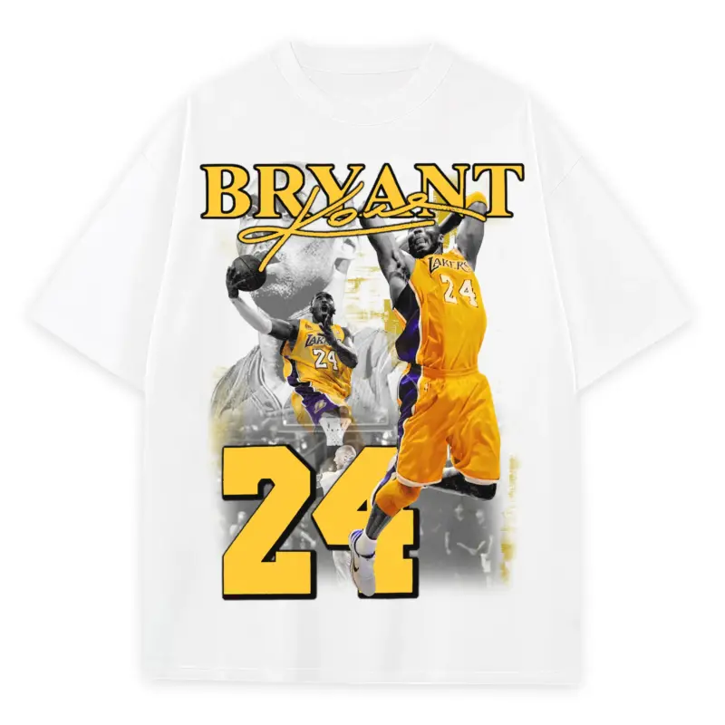 Taxi Yellow x Kobe Bryant 'Vintage Jump' Heavyweight Tee - White