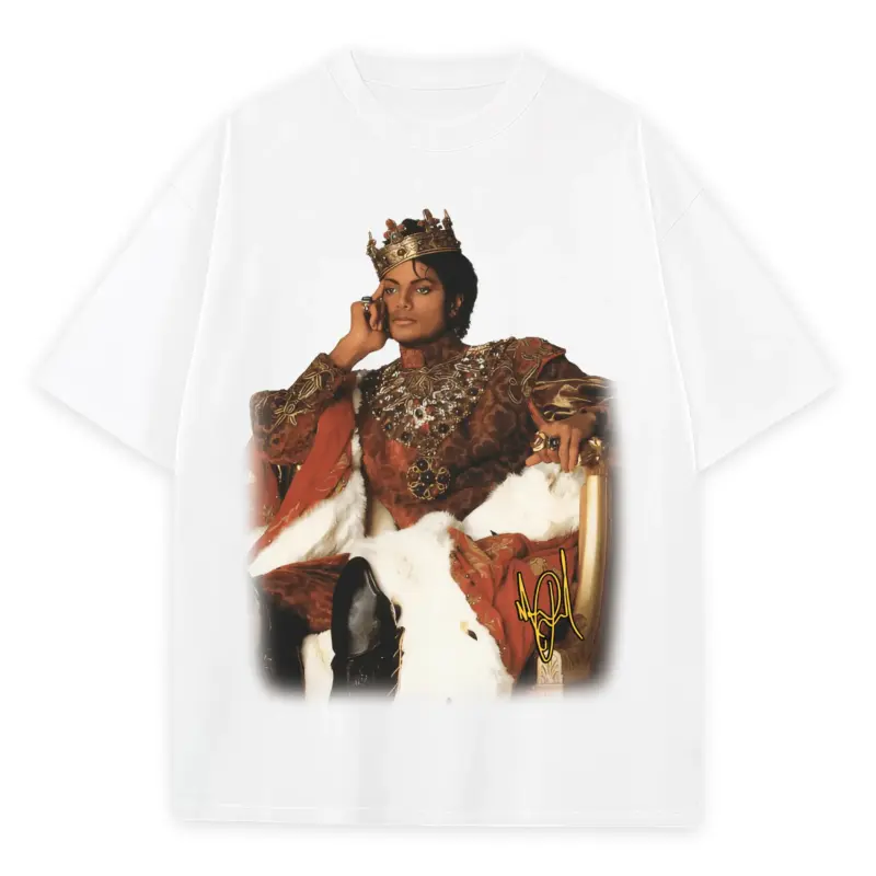 Taxi Yellow x Michael Jackson 'Royal' Heavyweight Tee - White