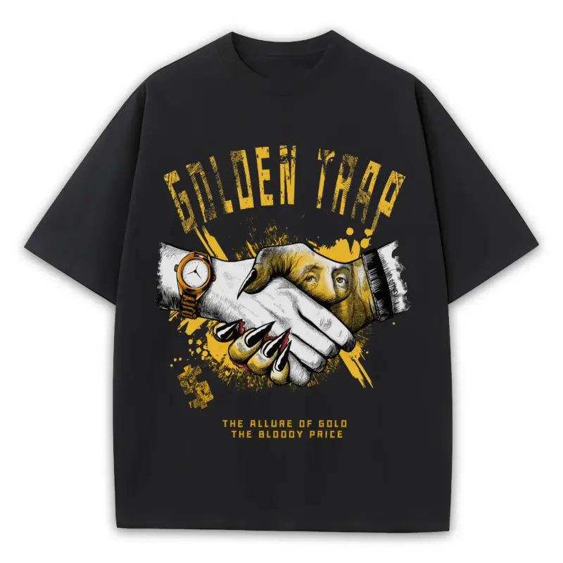 Taxi Yellow x Golden Trap Heavyweight Tee - Black