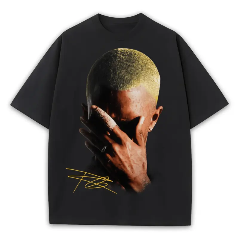 Taxi Yellow x Frank Ocean 'Hands On Face' Heavyweight Tee - Black