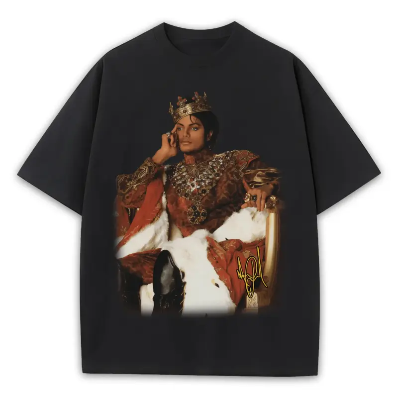 Taxi Yellow x Michael Jackson 'Royal' Heavyweight Tee - Black