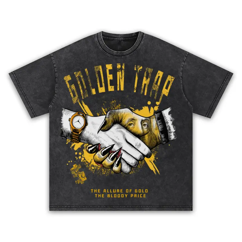 Taxi Yellow x Golden Trap Vintage Acid Wash Tee